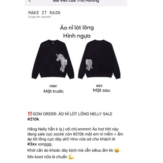 Áo nỉ lót lông ngựa