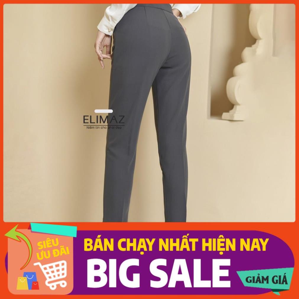 Quần âu nữ khóa sườn phom công sở lưng cao Elimaz - Q2000