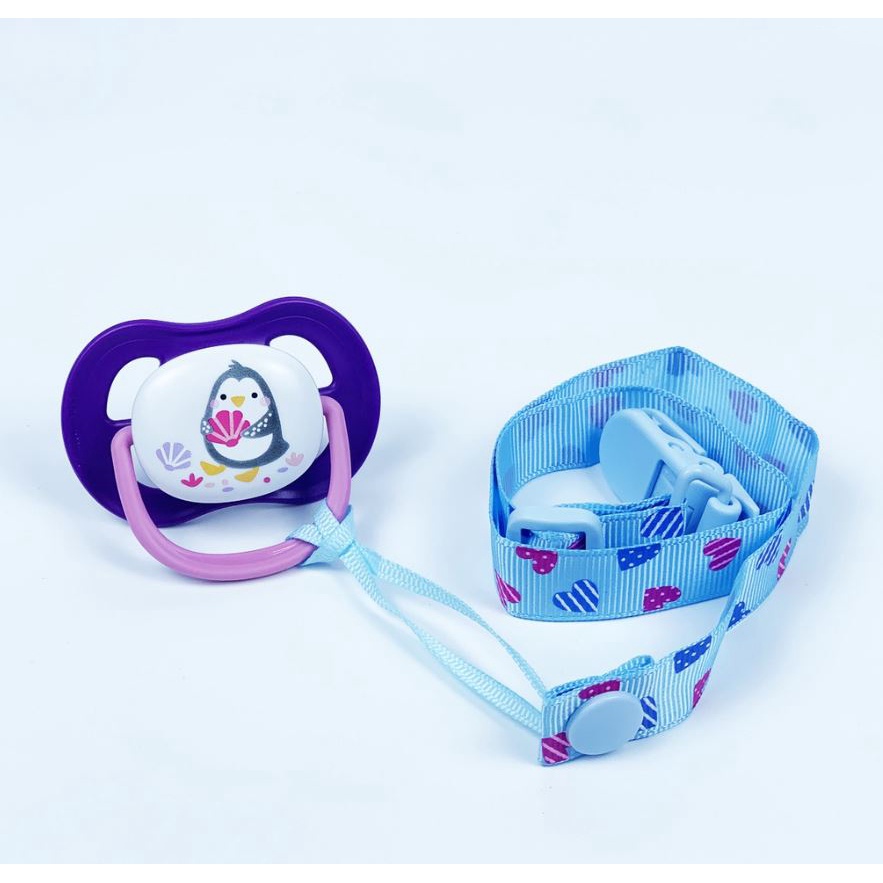 Dây đeo ti giả, gặm nướu cho bé Dài 44cm, đIều chỉnh được độ dài