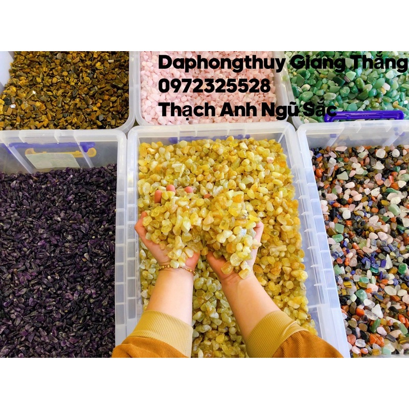 Đá Vụn Nhiều Màu Sắc Tự Nhiên - Vụn Đá Rải Nền Nhà Phong Thuỷ