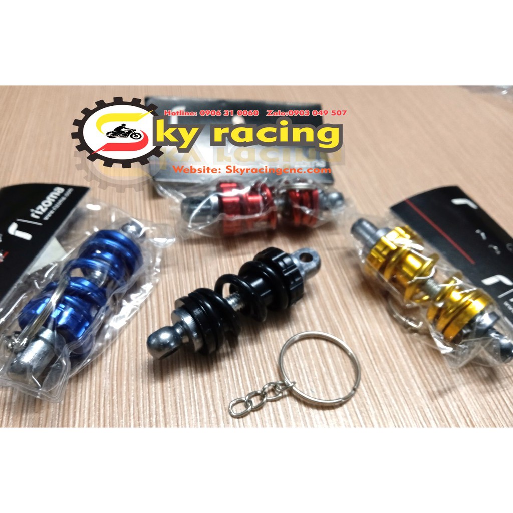 Móc khóa Nhôm Phuộc xe máy  nhiều màu cực chất cho xe máy