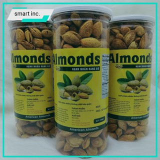 Hạt Hạnh Nhân Rang Bơ Mỹ 🍷SALEOFF🍷 Đẹp Da Quả Hạnh Nhân Almonds Bà Bầu Trẻ Em Người Tiểu Đường Chưa Bóc Vỏ 250g