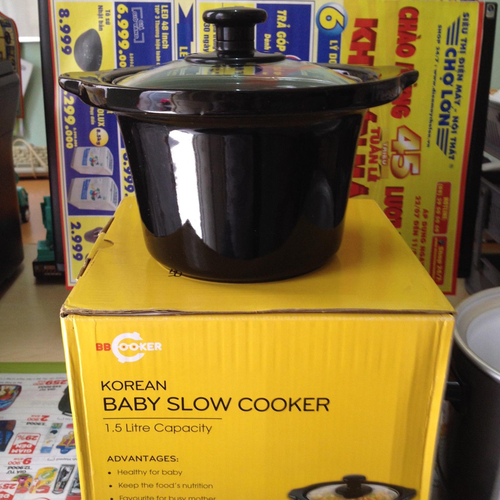 Nồi Nấu Cháo Chậm Cho Bé Ăn Dặm BB Cooker 1.5L