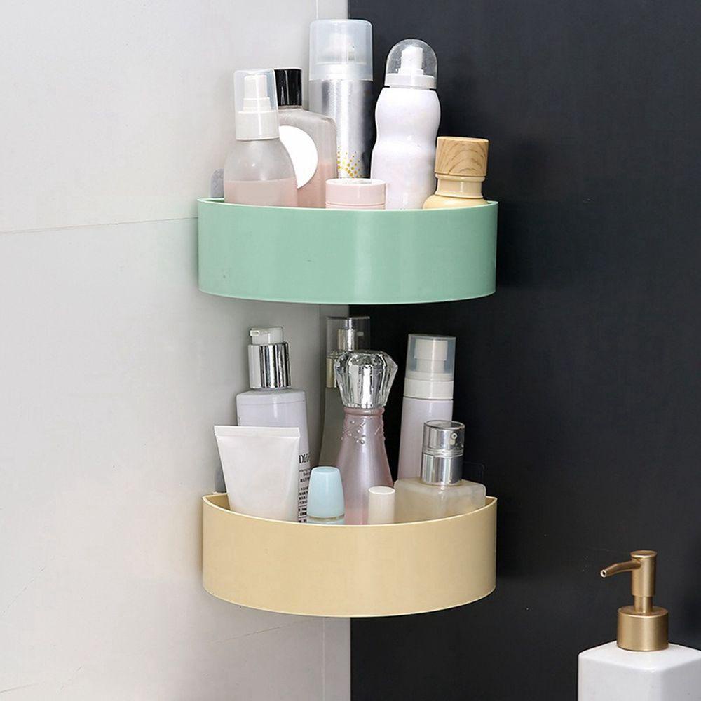 Giá Đỡ Chai Dầu Gội Gắn Góc Tường Tiện Dụng Cho Phòng Tắm / Nhà Bếp