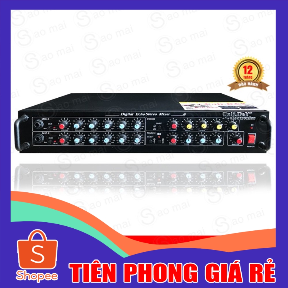 [ GIÁ RẺ ] Đầu lọc tiếng, Mixer vang Karaoke Echo Cali D&Y