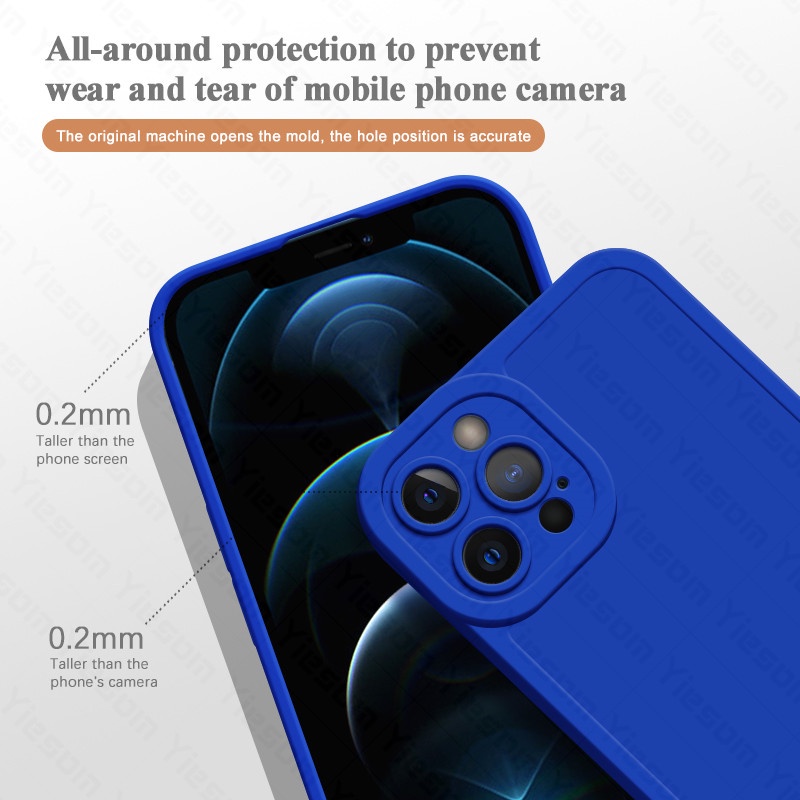 Ốp Điện Thoại Silicon Mềm Nhám Màu Trơn Bảo Vệ Camera Cho Xiaomi 12 11T 10T 12T Pro Mi 11 12 Lite 5G NE