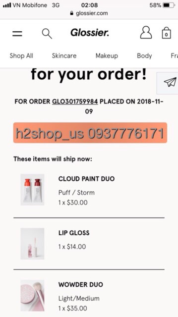 Phấn phủ wowder Glossier