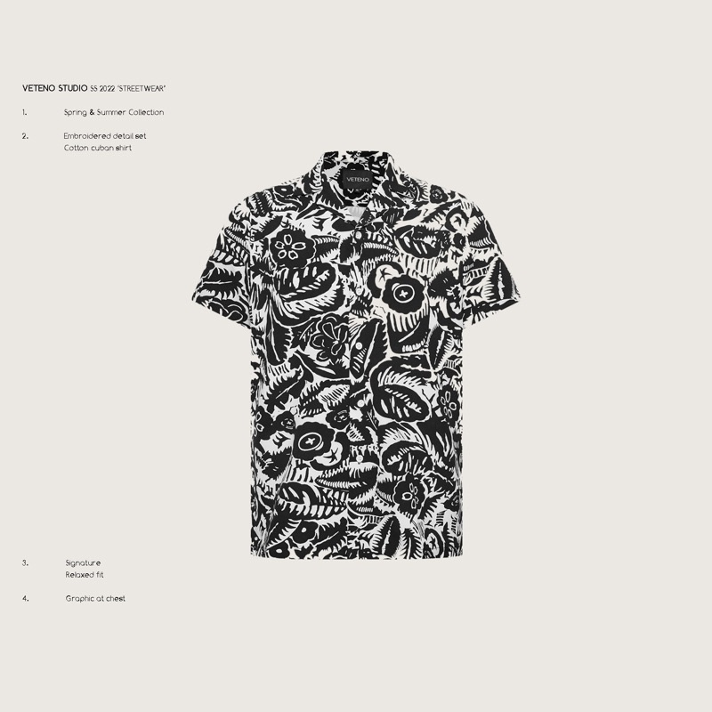 Áo Sơ Mi VETENO STUDIO Cuban Shirt
