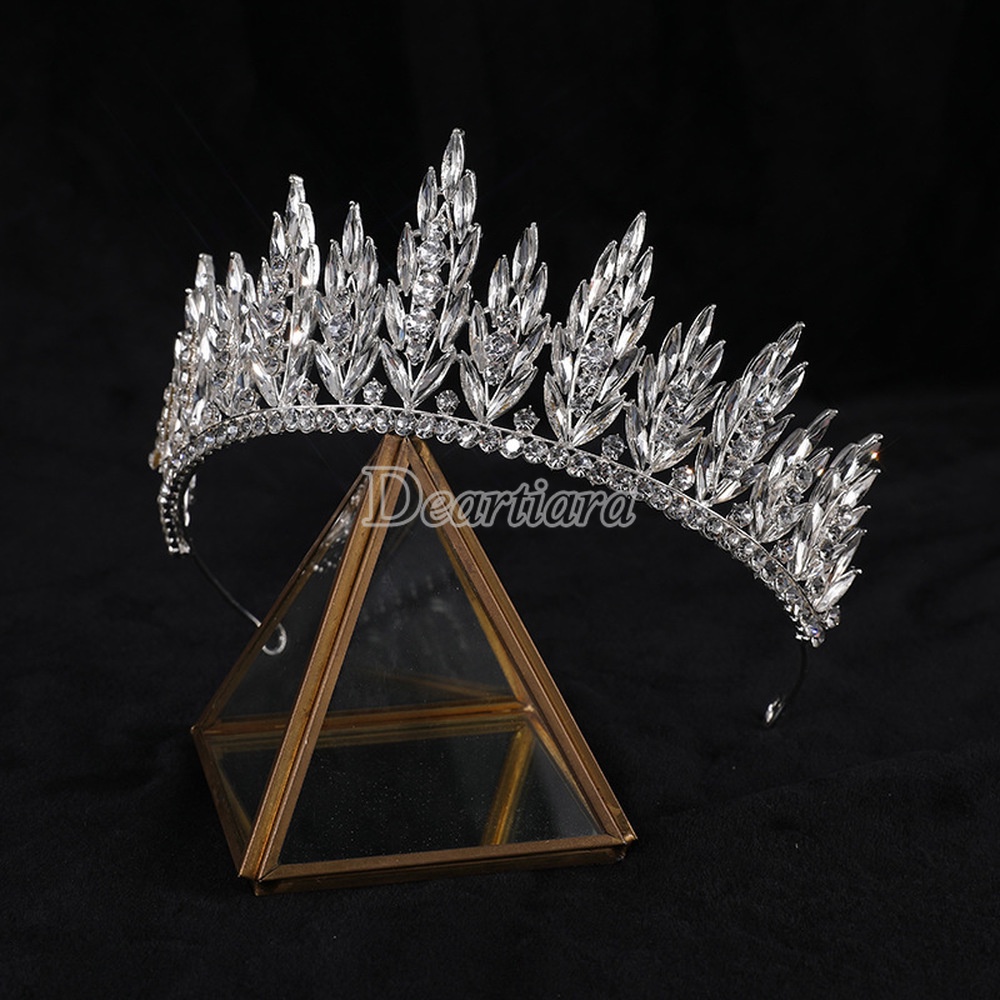 Vương miện bán nguyệt kim cương toàn bộ siêu lấp lánh