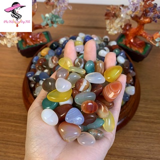 01 viên sỏi mã não tự nhiên - đá thanh tẩy - sỏi trang trí bể cá kích thước 1.5-2cm