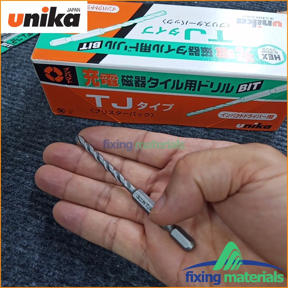 Mũi khoan gạch men chuôi lục giác Unika mã TJ