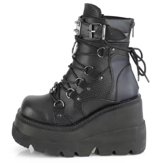 (SẴN ĐEN 35,38) BỐT GOTHIC A2 ĐẾ CAO 10CM