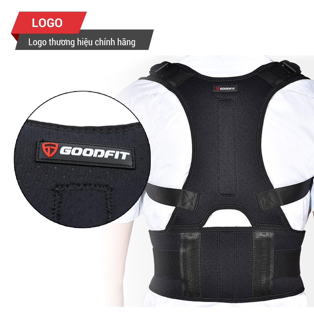 Đai chống gù lưng chính hãng áo chống gù lưng cao cấp GoodFit GF713P