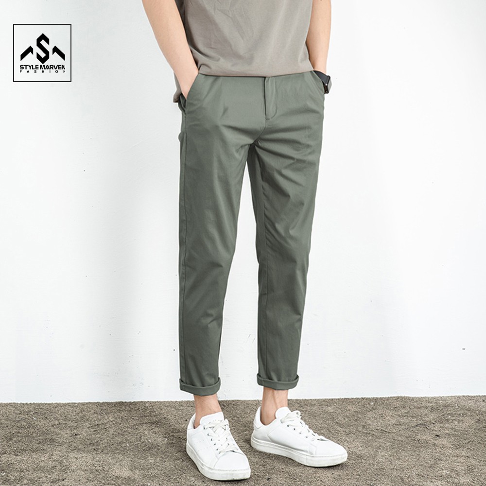 Quần tây âu Chinos nam STYLE MARVEN kiểu dáng Hàn Quốc thanh lịch dễ phối đồ - QUAN SM066C3