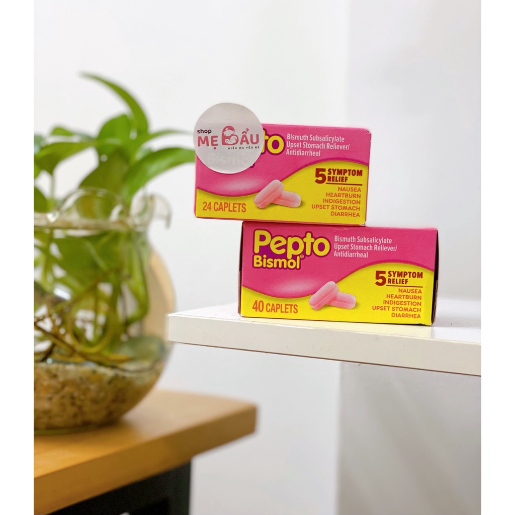 Viên tiêu hóa, đầy hơi, rối loạn tiêu hóa Pepto Bismol chuẩn Mỹ