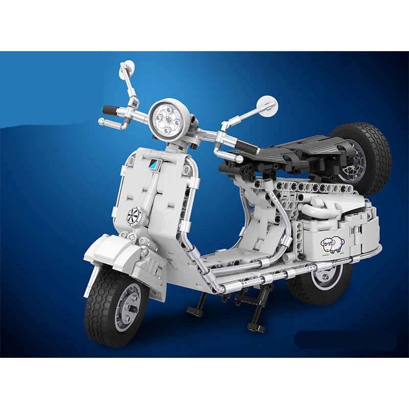 Mô hình lắp ghép xe điện nhỏ xinh
