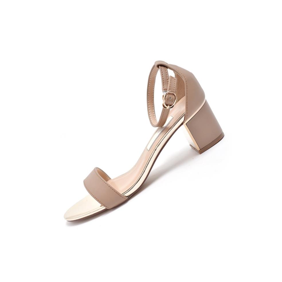 HM Giày xăng đan quai ngang Merly 1208, Giày sandal nữ gót vuông, Giày nữ big size, Sandal nữ big size