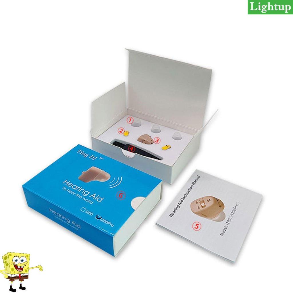 Máy trợ thính trong tai Máy trợ thính vô hình Khiếm thính cho người lớn Trẻ em cao tuổi