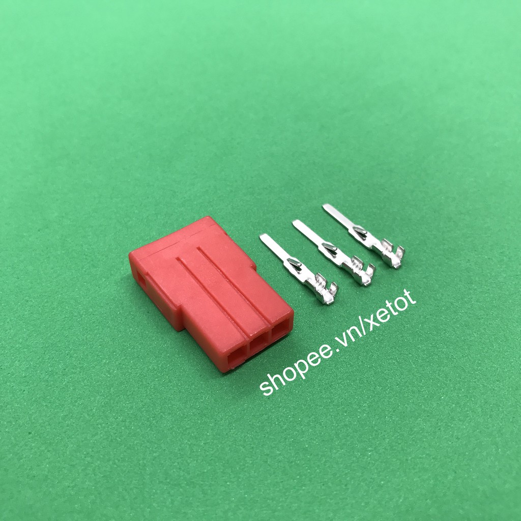 Giắc cái 3 pin chụp đầu giắc công tắc xe máy