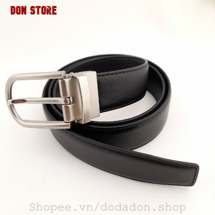 [HOT] Thắt Lưng Nam Kiểu Kim Cài Cao Cấp Chất Liệu Da Bò Thật 100% May Viền 3 Lớp Bền Bỉ (BH 12 THÁNG)