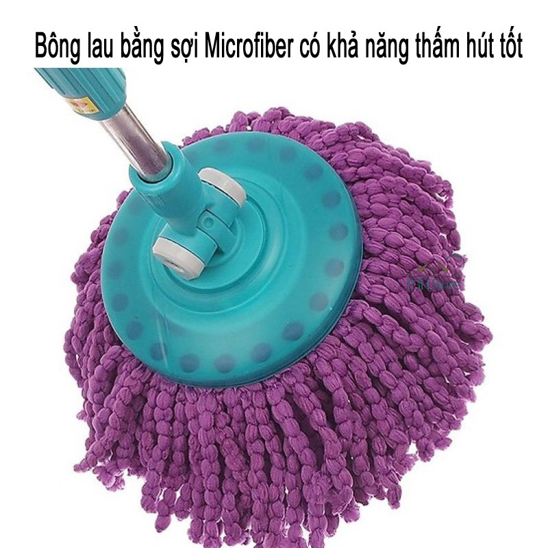 Bộ Lau Nhà 360 Độ Lock&amp;Lock màu xanh dương MOP-Q2-1