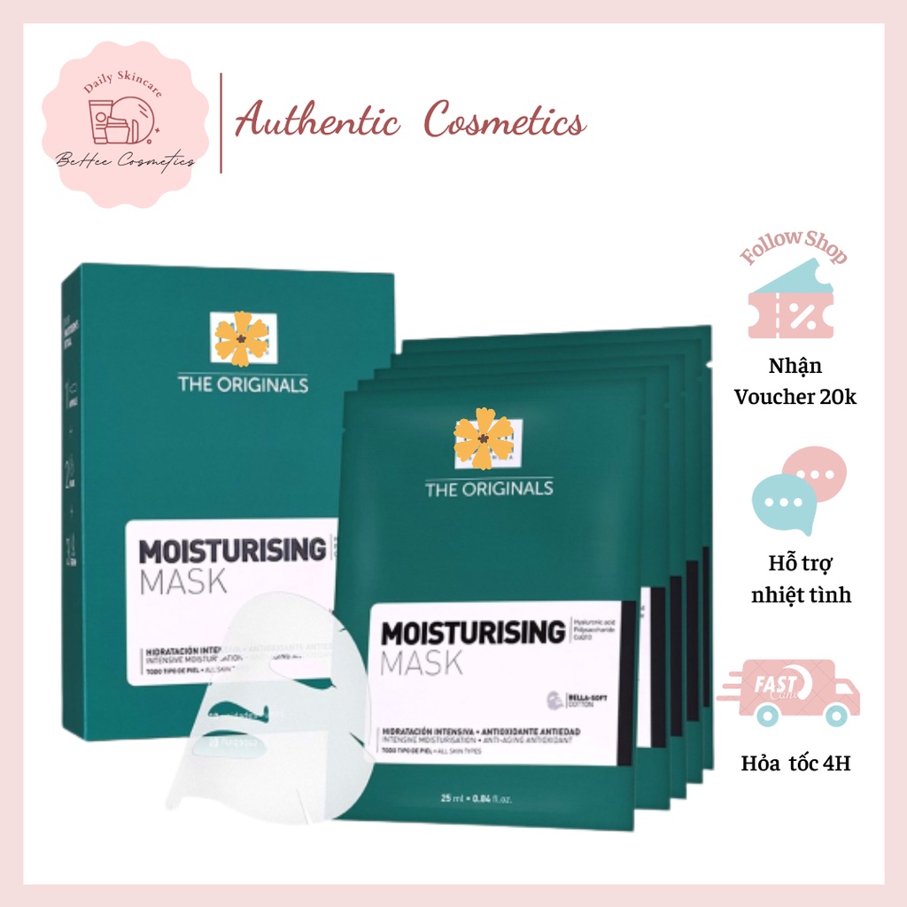 Mặt Nạ Siêu Dưỡng Ẩm Phục Hồi MD The Originals Moisturising - Hộp 10 mask