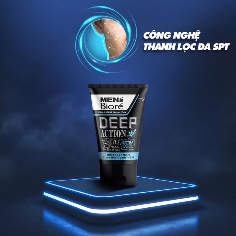Sữa rửa mặt Biore Men sạch sâu, đánh bay mụn