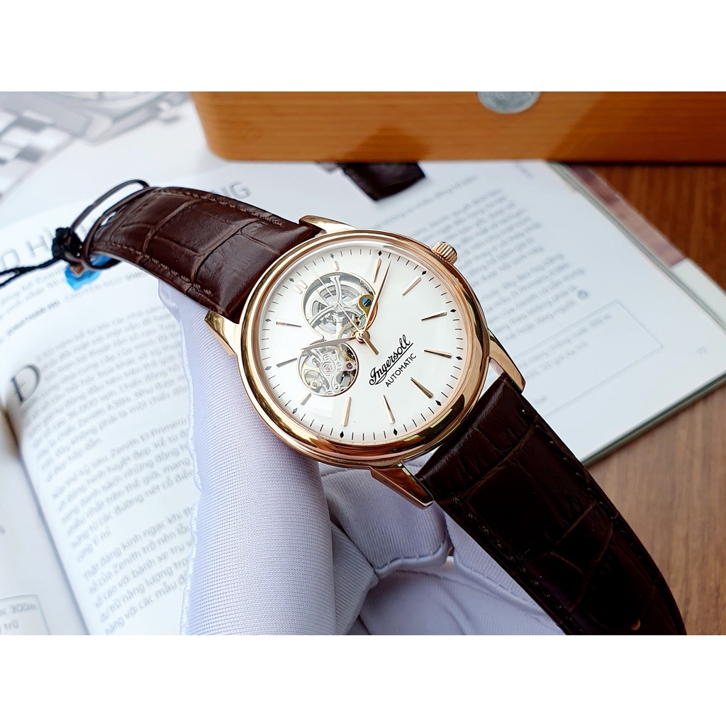 Đồng hồ nam chính hãng Ingersoll Open Heart I07301 - Máy cơ tự động - Kính cứng