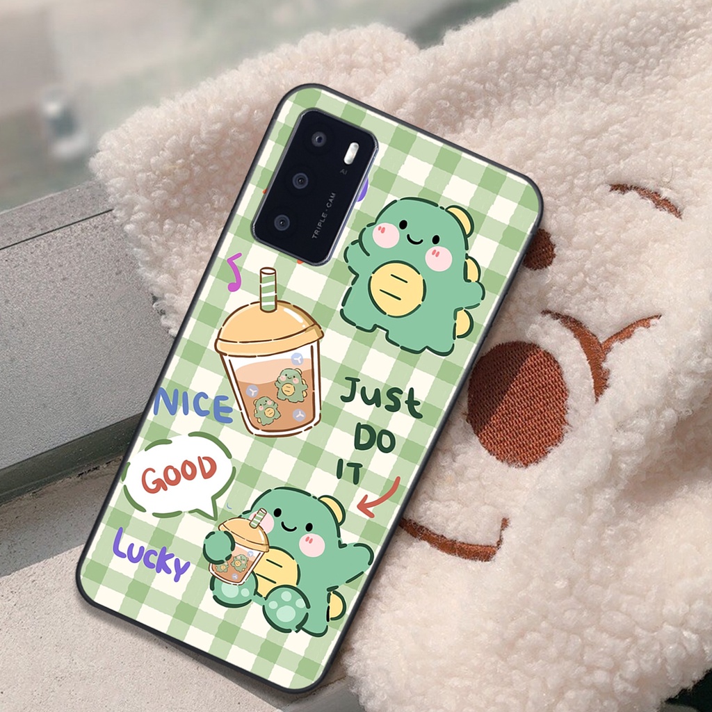 Ốp Lưng Oppo A16 In hình khủng long cute