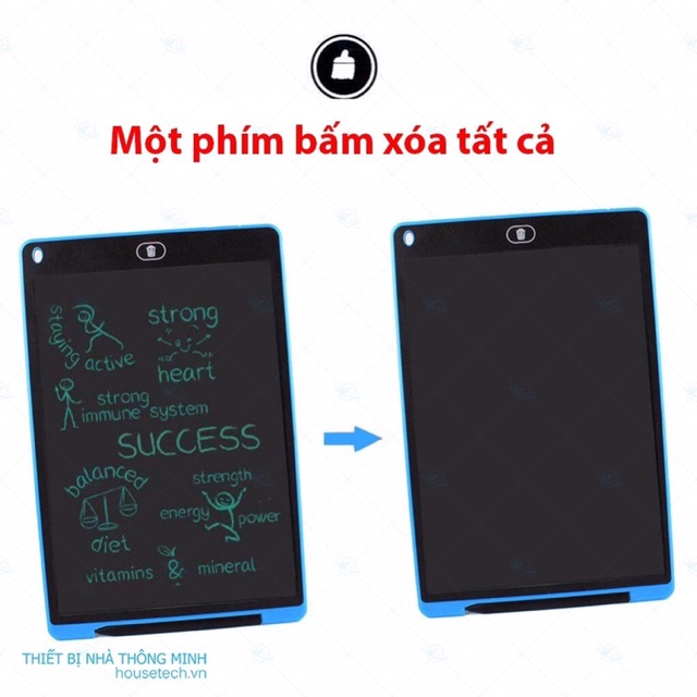 [Tư Duy Sáng Tạo] Bảng Viết Vẽ Điện Tử Tự Xóa Thông Minh Màn LCD  Cho Bé.