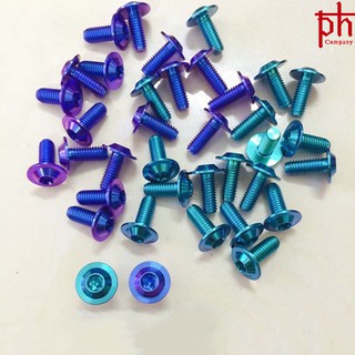 ỐC TITAN GR5 6li15 Dù Mỏng Gắn Đĩa Vario Và Dàn Áo Các Loại Xe