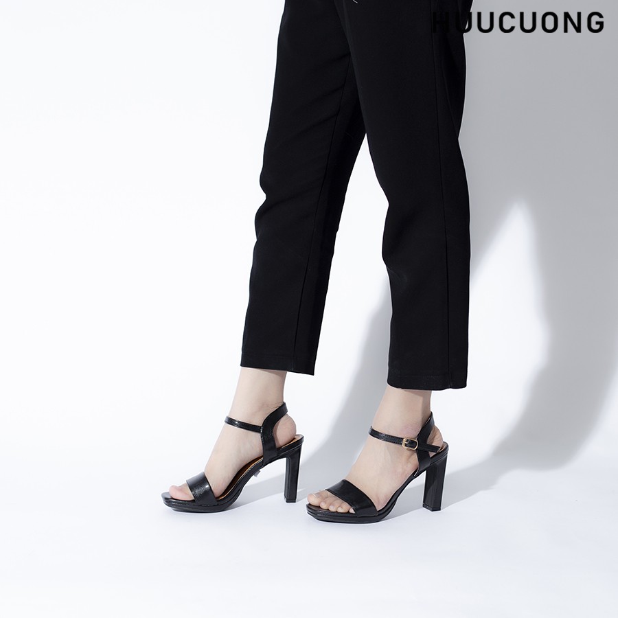 Giày Sandal Nữ HUUCUONG Cao Gót Thời Trang Mũi Tròn Mix Nhiều Màu Basic - CG93