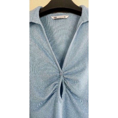 Áo Zara Authentic dệt Kim sz XS
