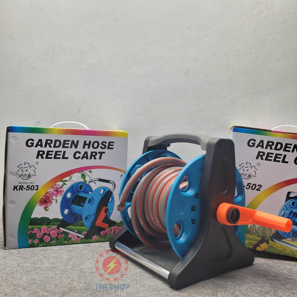 Khung rulo cuộn ống dẫn nước LionKing KR503 KR502. Tặng 1 khớp nối và 1,5m ống cấp nguồn nước