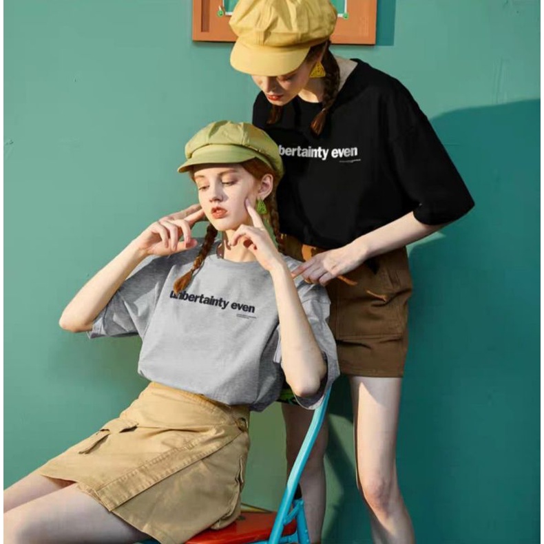 Áo thun nữ tay ngắn cổ tròn cộc tay hàng cao cấp kiểu in chữ mẫu mới đơn giản trẻ trung