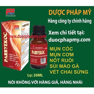 Parbyekoc dung dịch bôi da mụn cóc, sùi mào gà, mụn cơm, nốt ruồi, chai sừng
