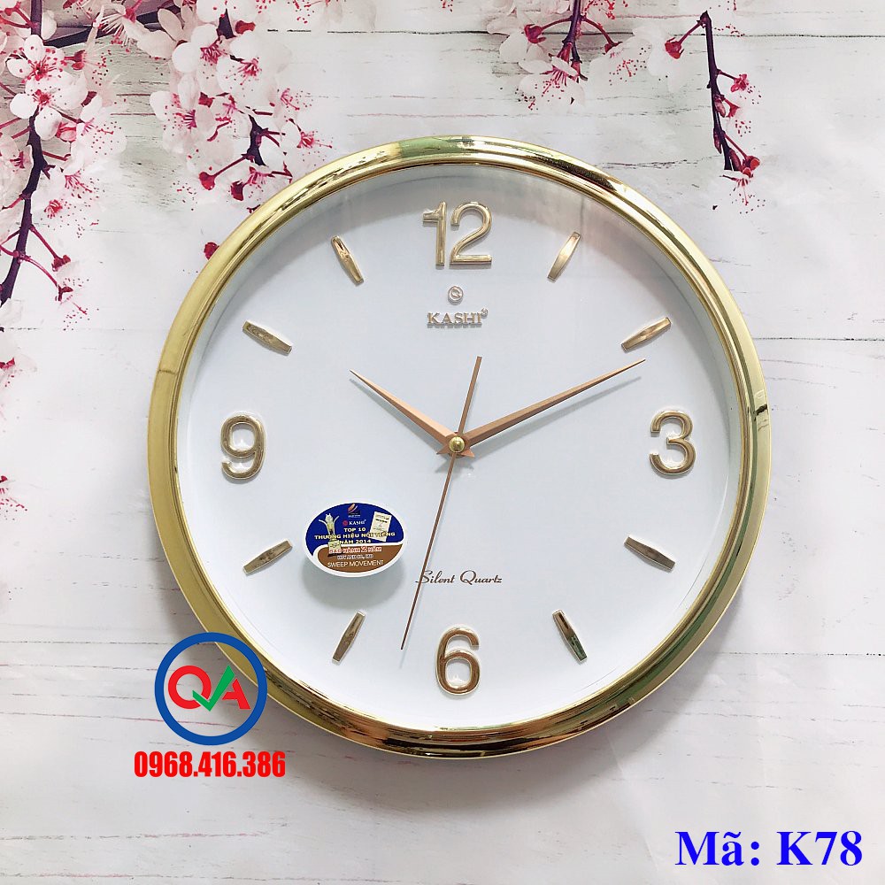 Đồng Hồ Treo Tường Kashi K78 (tặng kèm 2 pin Panasonic)