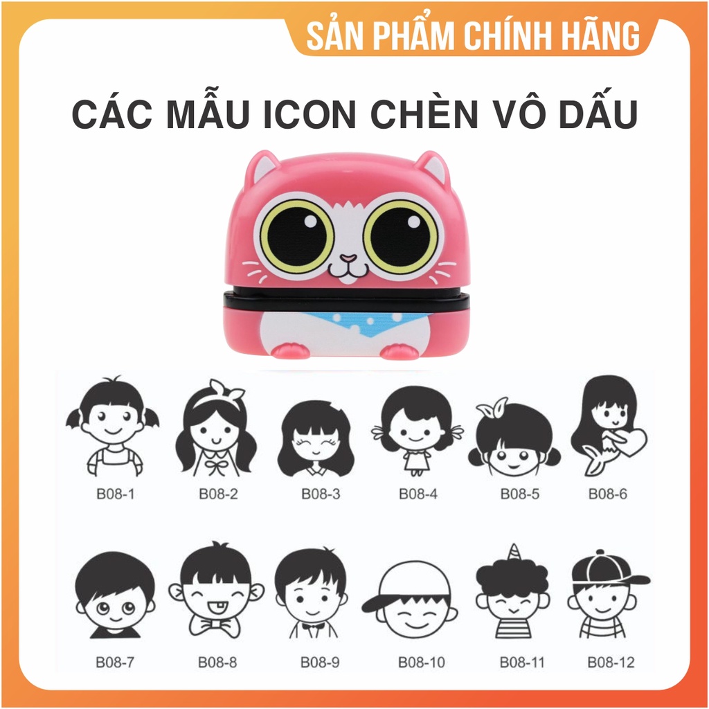 Khắc con dấu in tên lên quần áo, vật dụng sách vở, mực in trên vải, giấy giặt không phai