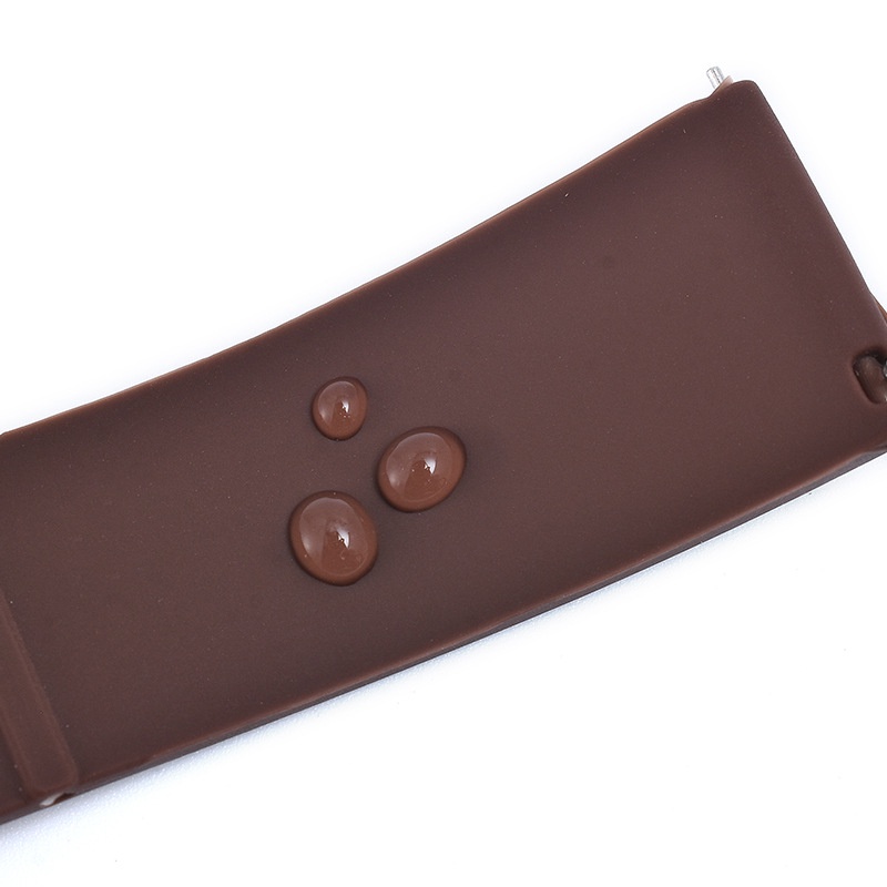 Dây Đeo Đồng Hồ Thông Minh Bằng Cao Su Silicone Chống Thấm Nước Họa Tiết Kẻ Sọc 18 / 20 / 22 / 24mm