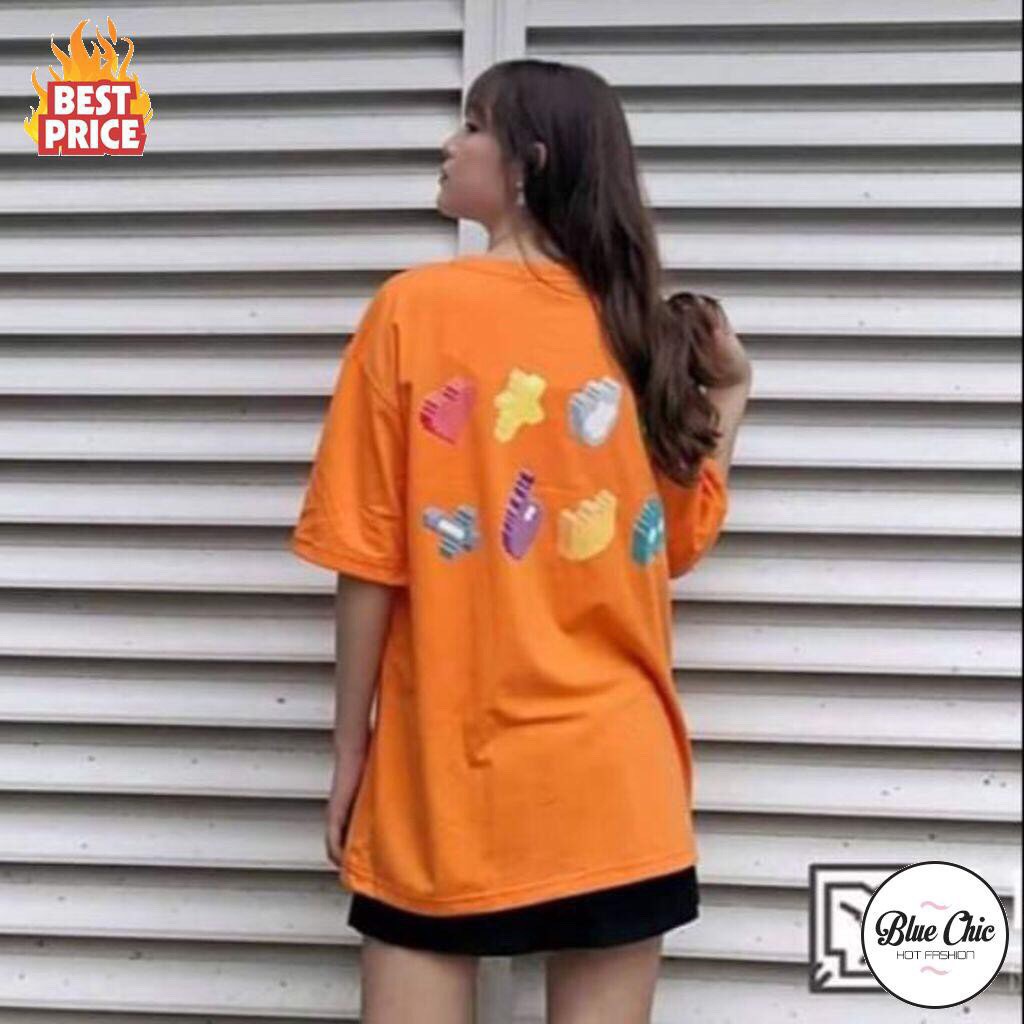 Áo thun tay lỡ cam GAME