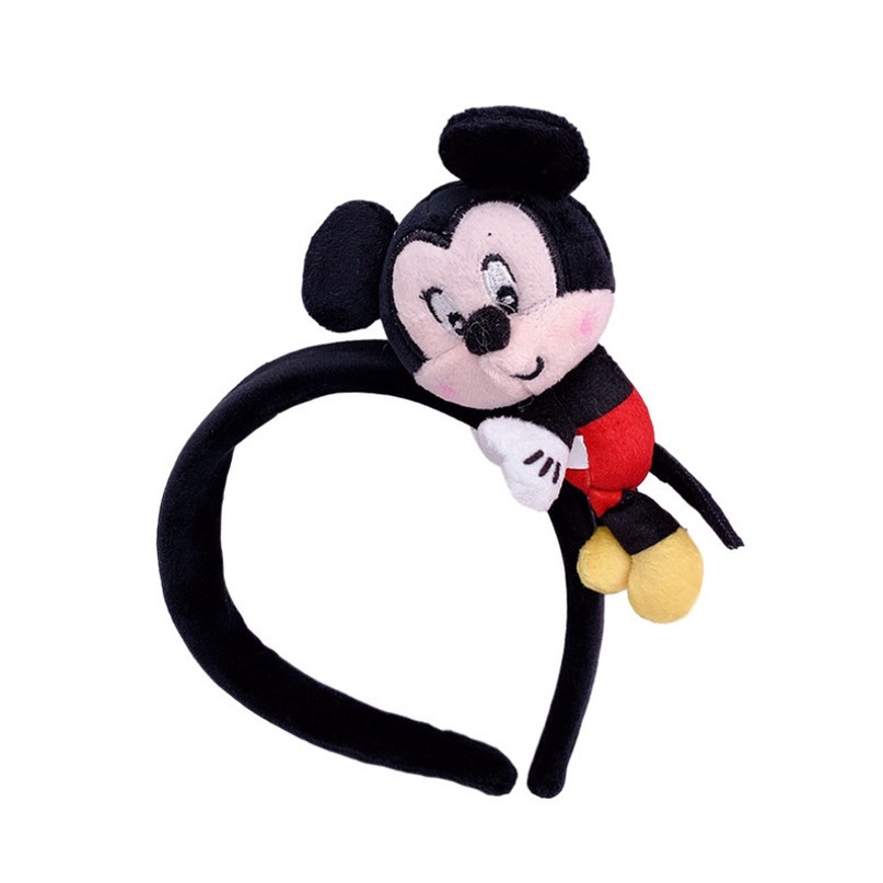 Băng Đô Rửa Mặt Hình Vịt Donald/Chuột Mickey Nhồi Bông Dễ Thương Kiểu Hàn Quốc