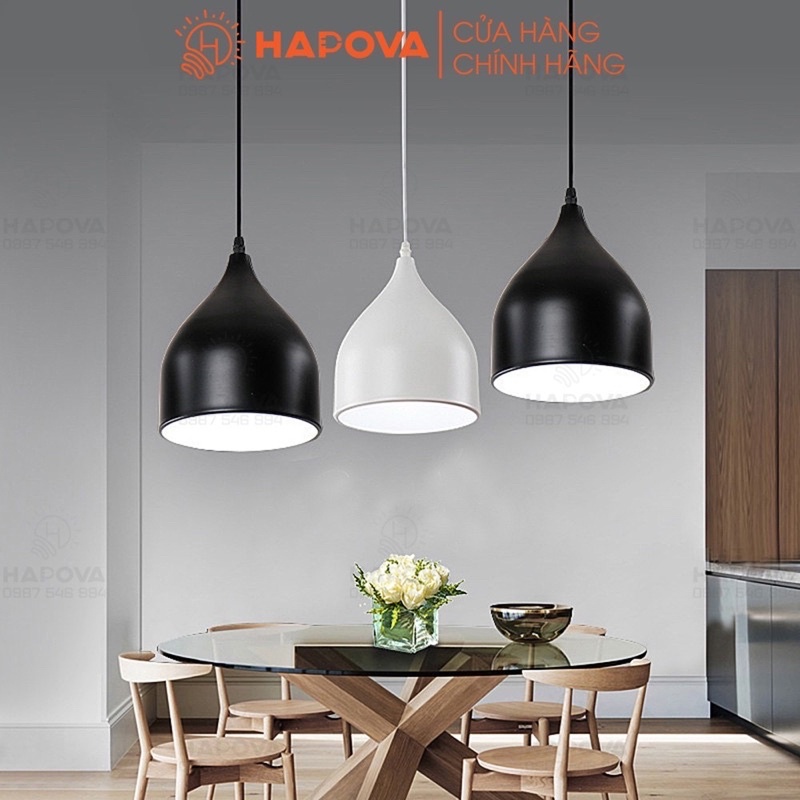 Đèn trần thả giọt nước bé HAPOVA HÍTYS 8010 cỡ 170mm