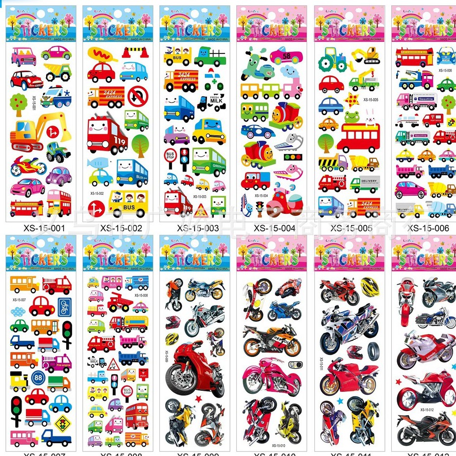 Vĩ dài Sticker dán hoạt hình 3D nổi không thấm nước 【VĨ DÀI 】