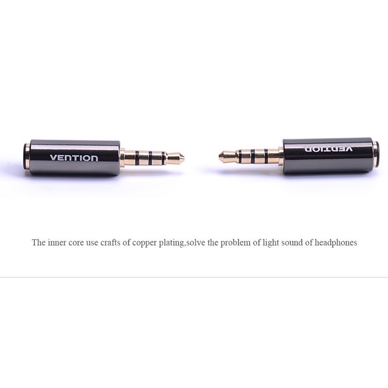 Phích cắm âm thanh kết nối OMTP sang CTIA AUX 3.5mm cho điện thoại vention