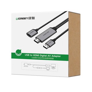 (1.5m) Cáp Chuyển Đổi USB (Micro, Lightning, Type C) Sang HDMI - Ugreen 50291