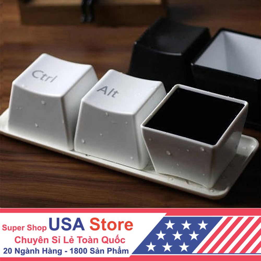 Bộ 3 Cốc Uống Nước - Hình Phím Máy Tính T1