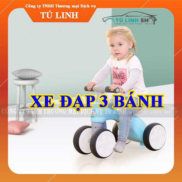 Xe 3 bánh I-bike cho trẻ từ 18 tháng - 5 tuổi, nhựa cao cấp, 2 màu xanh, hồng