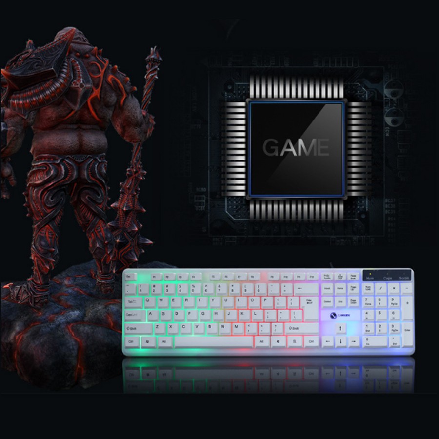 {HOT} Bộ Bàn Phím Giả Cơ và Chuột Chuyên Game Phím Vuông LIMEIDE GTX300 2017 Led 7 Màu