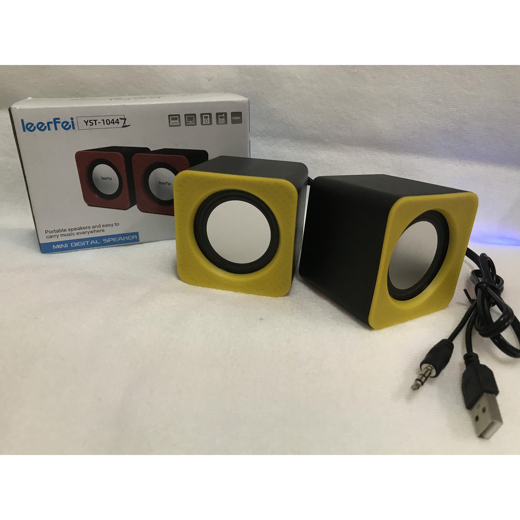 Loa vi tính mini 2.0 LeerFei YST-1044 bass siêu trầm màu ngẫu nhiên