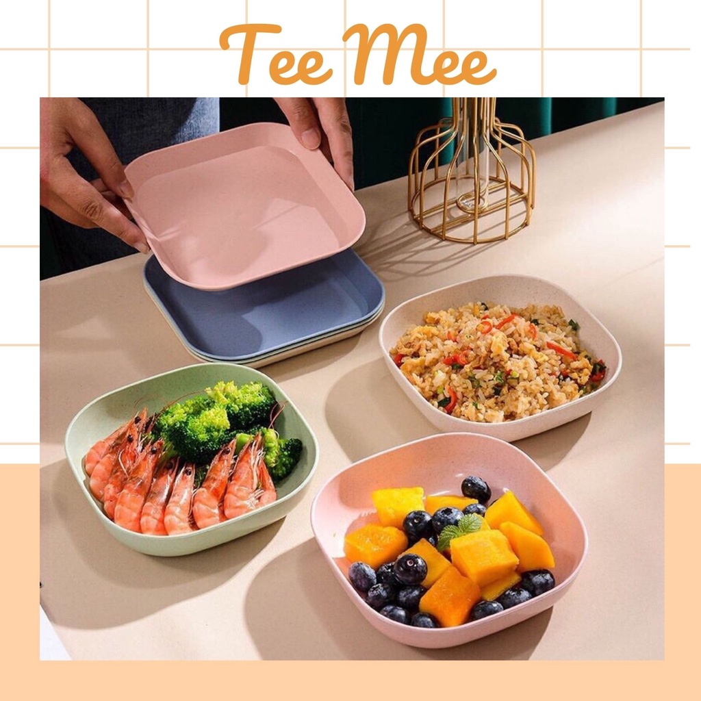 Đĩa vuông nhỏ nhiều màu